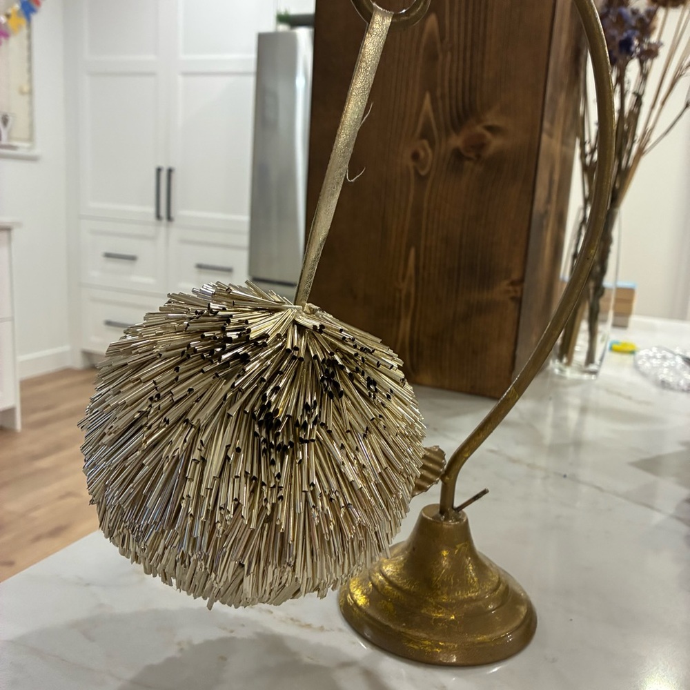 Gold Decorative ornament. Perfect for your holiday tree!